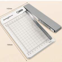 Small Paper Cutter, Non-Slip Trimmer, Suitable For Crafts, Coupons And Photo Cutting, Stacking Cutter - White - View 17