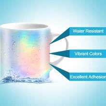 1 Roll Of 200*21 Cm Holographic Rainbow Transparent Self-Covering Cold-Pressed Film | Waterproof And Self-Adhesive, Suitable For DIY Home Decoration, Decorative Protection Photos, Stickers - 200*21cm-rainbow - View 5