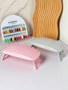1PC Simple Foldable Plastic Nail Armrest Pillow, Manicure Wrist Support Cushion For Hand Resting, Japanese Style Nail Salon Hand Stand Tool, For Daily Manicure And Salon Use - Multicolor - View 2