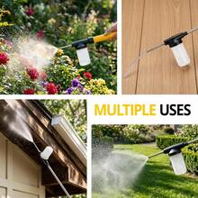 Adjustable Powder Duster With 4 FT Extension Pole, Manual Pump Sprayer For Diatomaceous Earth And Fine Garden Powder, Handheld Dispenser Tool For Home And Yard Maintenance - Yellow Powder Duster - View 9