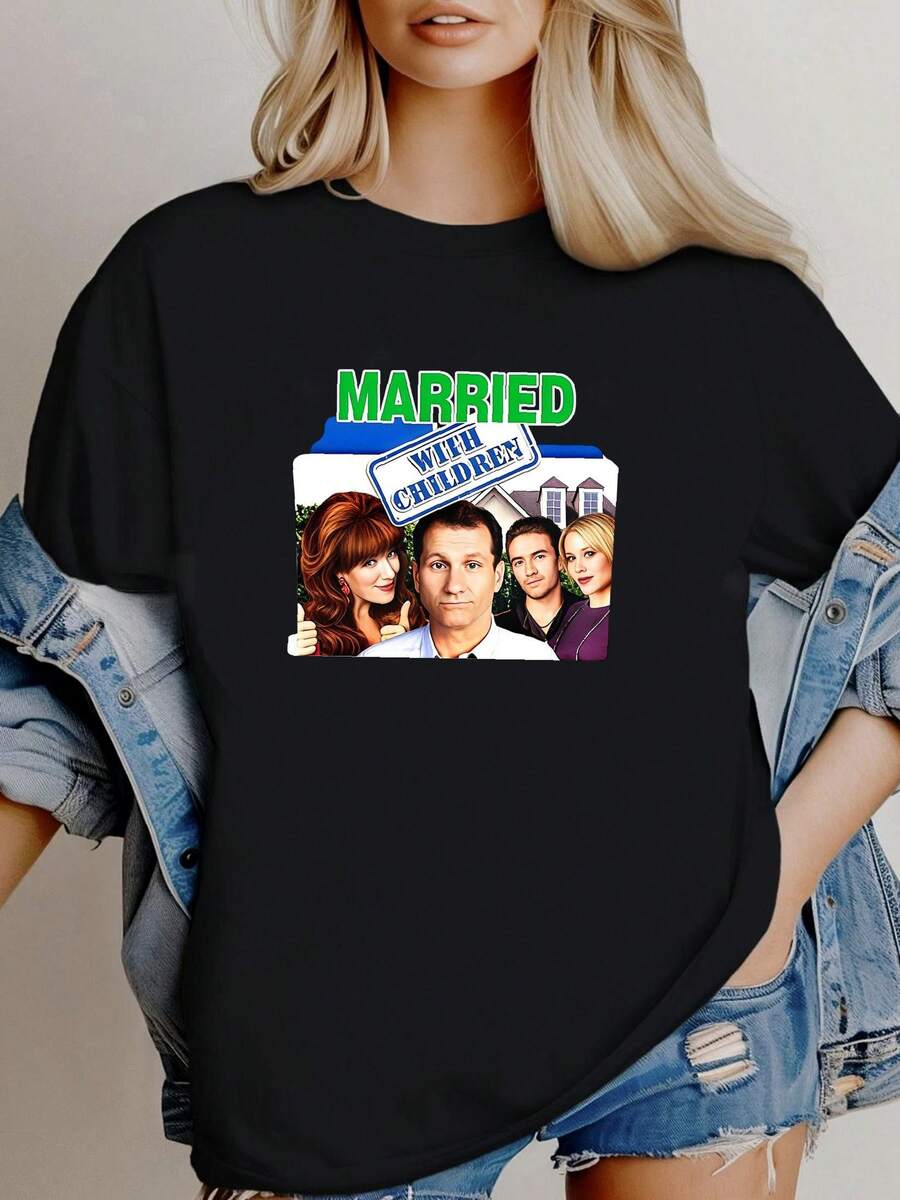Women T-Shirts - 黑色 - 查看 1