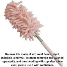Extendable Car Wash Brush, Soft Microfiber Material, Pink, Multi-Purpose Interior & Exterior Cleaning Brush - A - View 8