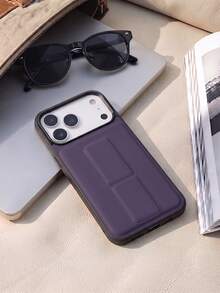 1pc High-Quality Apple 17 Pro Max Phone Case, Apple 17 Phone Case With Foldable Stand, Fashionable Smartphone Cover, Ultra-Thin Portable Apple 16 Phone Case With Foldable Stand Compatible With Apple 18, Shockproof Phone Case, Apple 17 Pro Phone Case Protective Cover, Shock-Absorbing Apple 13, Summer Travel Android Phone Case Compatible With Redmi 15C, Ultra-Thin Honor Case, Casual Portable Galaxy S26 Ultra Phone Case - Purple - View 7