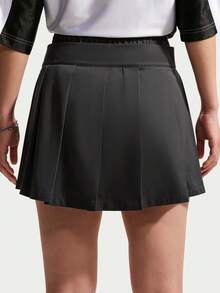 Nike Women's AS W NK STREET Pleated Mini Skirt Woven Skirt IO9612-010 - Dark Grey - View 2