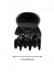 20pcs Brown Mini Hair Clips, Suitable For Women's Hairstyles, Can Be Used For Decorating Braids And Voluminous Bangs - Multicolor - View 5