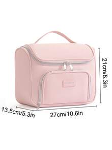 Large Capacity Travel Toiletry Bag, Durable Oxford Fabric Multi-Function Storage Bag With Handle And Hook, Portable Multi-Purpose, Detachable Compartments, Suitable For Cosmetics, Skincare, Lightweight Makeup Bag, Camera Bag, Digital Storage Box, Medicine Storage Box - Multicolor - View 16