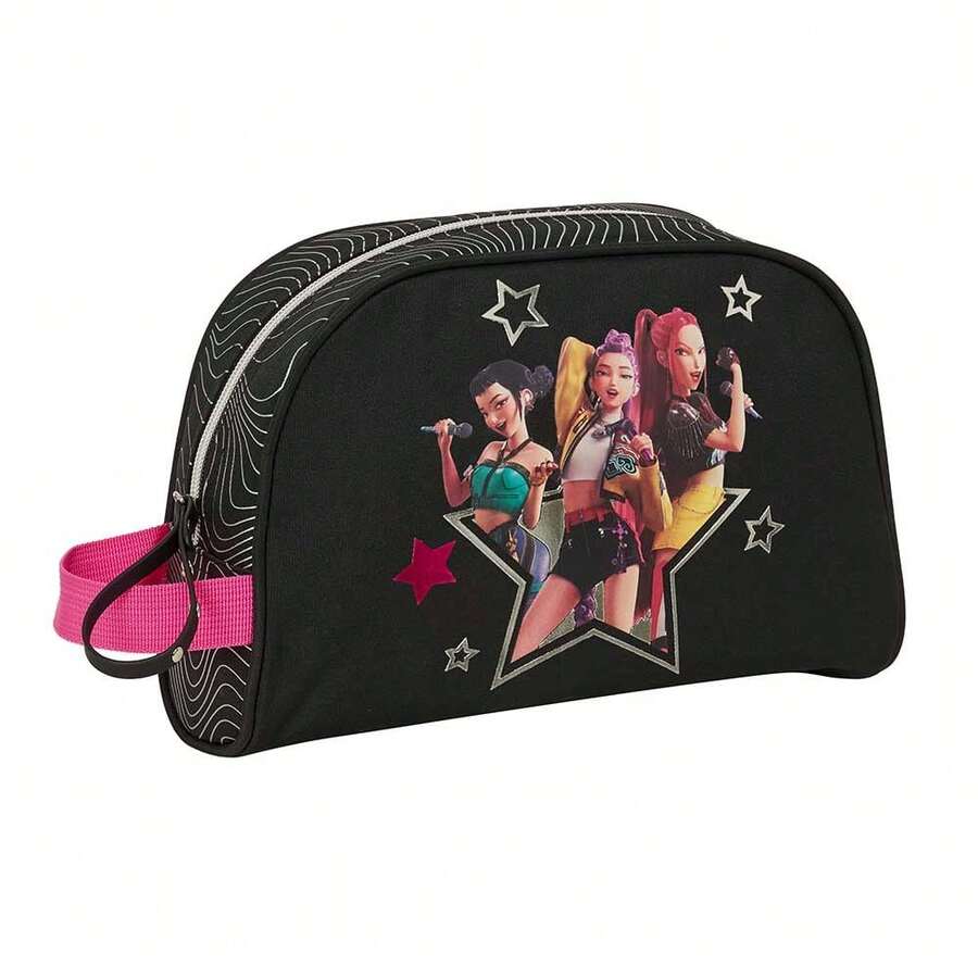 Safta KPop Demon Hunters K-Pop Demon Hunters Toiletry Bags, Trolley And Rectangular, Iconic, Energy, Artist, Sound And Collections, Officially Licensed School Toiletry Bags - Neceser Adaptable Energy - View 1