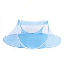 Accesorio para cuna Mosquitera plegable para bebé, tienda portátil para cuna, dormitorio, exterior - Azul - Ver 4