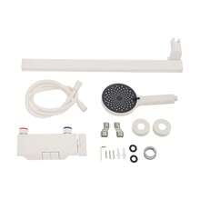 YUNRUX Shower Set, Wall-Mounted Shower Set, Bathroom Shower Set - White - View 6