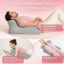 1 Portable Multifunctional Memory Foam Comfort Pad, Low Hip Pad, Multifunctional Prone Pillow, Suitable For Home, Office, Yoga, Daily Rest, Reading And Other Scenarios - All-season Cushion - View 4
