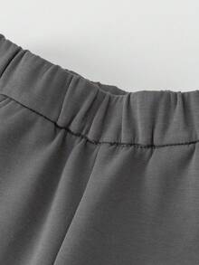 mini bala Boys & Girls Baby Soft Comfy Long Trousers, Anti‑Tight Belly Design, Fall - Iron Gray - View 6