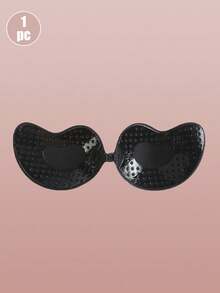 2pcs Seamless Invisible Lift Bra, Women's Backless Strapless Bra, Seamless Self-Adhesive Silicone Nipple Covers, Suitable For Wedding Dresses, Skin Color And Black, Suitable For All Seasons, For Her - Multicolor - View 19