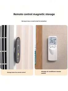 1/3/5pcs Magnetic Remote Control Holder, Self-Adhesive No-Damage Wall-Mounted Remote Control Storage Hook, Suitable For Living Room, Bedroom, Kitchen Remote Control And Charger Storage Wall Organizer, Home Storage, Back To School Dorm Essential Accessory - Multicolor - View 8