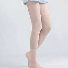 1 Pair Seamless Breathable Warm Knee Socks For Women And Men, Seamless Design For Outdoor And Casual Use - Multicolor - View 7
