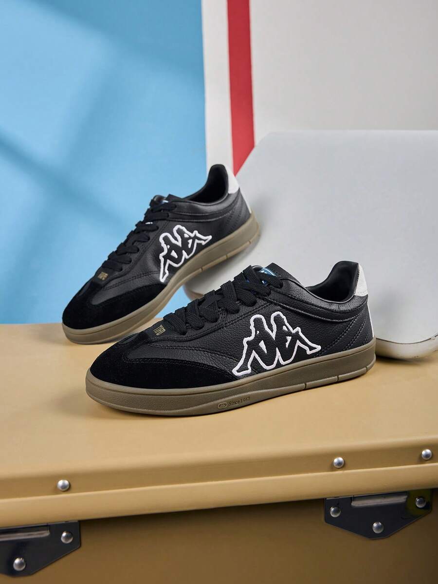 Kappa Unisex TIFO Classic Training Shoes, Retro Casual Sports Shoes - Black - View 1