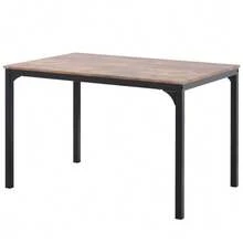Dining Set, Dining Table With 4 Chairs, For Balcony, Dining Room & Living Room, Vintage Brown - Brown - View 3