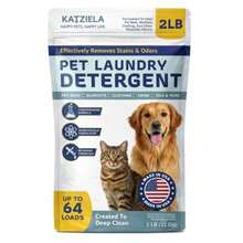Enzyme Based Powder Laundry Detergent For Cat Pee, Deodorizer, Urine, Dogs Beds, Pee Pads, Dog Drool, Stain Eliminator 64 Loads - White - View 3