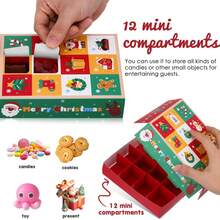 5-Piece/10 Piece Christmas Blank Countdown Calendar Box, Christmas Countdown Set, Christmas Party Decoration - Multicolor - View 9