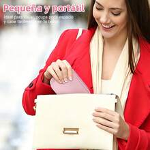Mini Travel Makeup Case With LED Mirror, 3 Adjustable Light Colors, Dustproof Jewelry Box, Mini Makeup Organizer, Ideal For Short Trips. - White - View 6