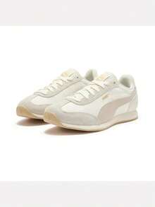 Unisex - Puma R78 II - Off-White - Silver - Charcoal Grey Athletic Casual Shoes Low-Top 40888801 - Beige - View 3
