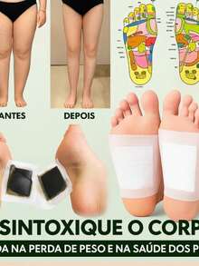 Adesivos de cuidado para planta dos pés, pensos noturnos para aliviar fadiga dos pés - Cor aleatoria - Visão 6