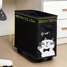 Under-Desk Rolling Storage Cart, Mobile Office Storage Bin, Available In White And Black-Perfect For Office And Home Storage - White - View 4