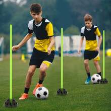 Agility Hürdenset Sprungstangen‑Set, multifunktionales Trainingsgerät für Koordinations‑ und Geschwindigkeitstraining - Grün - Übersicht 7
