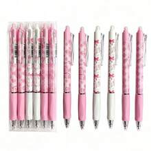 Bow Knot Themed Erasable Gel Pens-0.5Mm Fine Tip, Quick-Drying Blue Ink,Lightweight Retractable Rollerball Pen With Built-In Eraser, Back To School Supplies Essentials - Multicolor - View 5