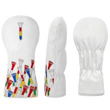 Golf Protective Cover, Golf Accessories, Made Of Durable Materials, Digital Color Nail Design Style Golf Headcover, Providing The Best Protection For Your Golf Club - Multicolor - View 6