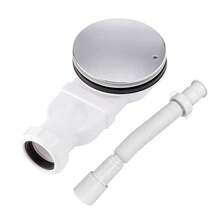 Bathroom Low Profile  Plated Shower Waste Trap 40/50 Mm Outlet Side Drain - 26B-d-wIN-uK-shower Waste Trap - View 12