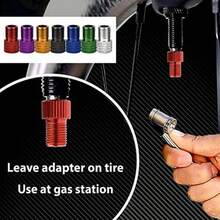 4pcs Quick Release Valve Adapters, Compatible With Mountain Bikes And Motorcycles, Durable And Easy To Use, Tire Inflation Accessories, Universal Essential Cycling Accessories - Multicolor - View 8