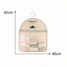 1pc Panda Theme Nylon Hanging Storage Bag, For Underwear And Socks, Breathable Mesh, Wall-Mounted Or Door-Mounted, Multi-Compartment Design, Suitable For Bedroom, Bathroom And Kitchen, Portable Closet - Multicolor - View 13