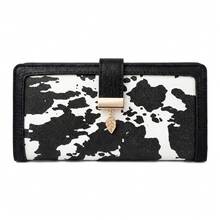 Pomelo Best Dompet Panjang Kulit PU Motif Sapi Terbaik Pomelo dengan Pemblokir RFID, 12 Slot Kartu, Jendela ID, Gesper untuk Wanita, Dompet Kecil untuk Wanita - MultiWarna - View 11