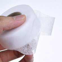 1 Roll Double-Sided Adhesive Backing Fabric, Sticky Fabric, Non-Woven Fabric Hemming Tape, Suitable For Clothing Accessories, Also Suitable For Curtains, Pants Length Cutting And Handmade Crafts, Easy To Use Without Sewing (1/1.5/2/3cm Wide) - Multicolor - View 8