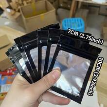 100PCS Reusable Polyester Film Zipper Storage Bags, Waterproof Odor-Proof Self-Sealing Bags, Packaging Bags, Storage Bags, Storage Bags - View 4
