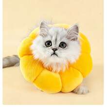 1pc Cat Collar Elizabeth Collar Anti-Licking Soft Head Cover Dog Supplies Elizabeth Shame Neck Collar Spay/Neuter Pet Cat Dog Supplies - Yellow - View 9