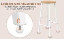 Bar Cart With 2 Stools - White MDF+Metal - 白色 - 查看 2