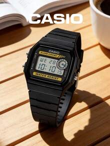 Casio Men's Classic Series Chronograph Watch Matte Resin Band Gilded Frame Electronic Screen Vintage Gear For Daily Errands And Casual Neighborhood Strolls - F-91W - View 12