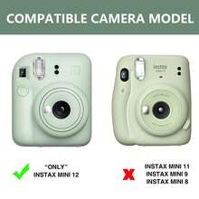 غطاء حماية كريستالي ل- In-Stax Mini 12، غطاء حماية شفاف، غلاف شفاف مضاد للسقوط مع جيب خلفي + حبل، مادة PV، مضاد للاصفرار، مضاد للاحتكاك، إكسسوارات تصوير الكاميرا، خيارات متعددة الألوان، مجموعة غطاء حماية الكاميرا - مشاهدة 6