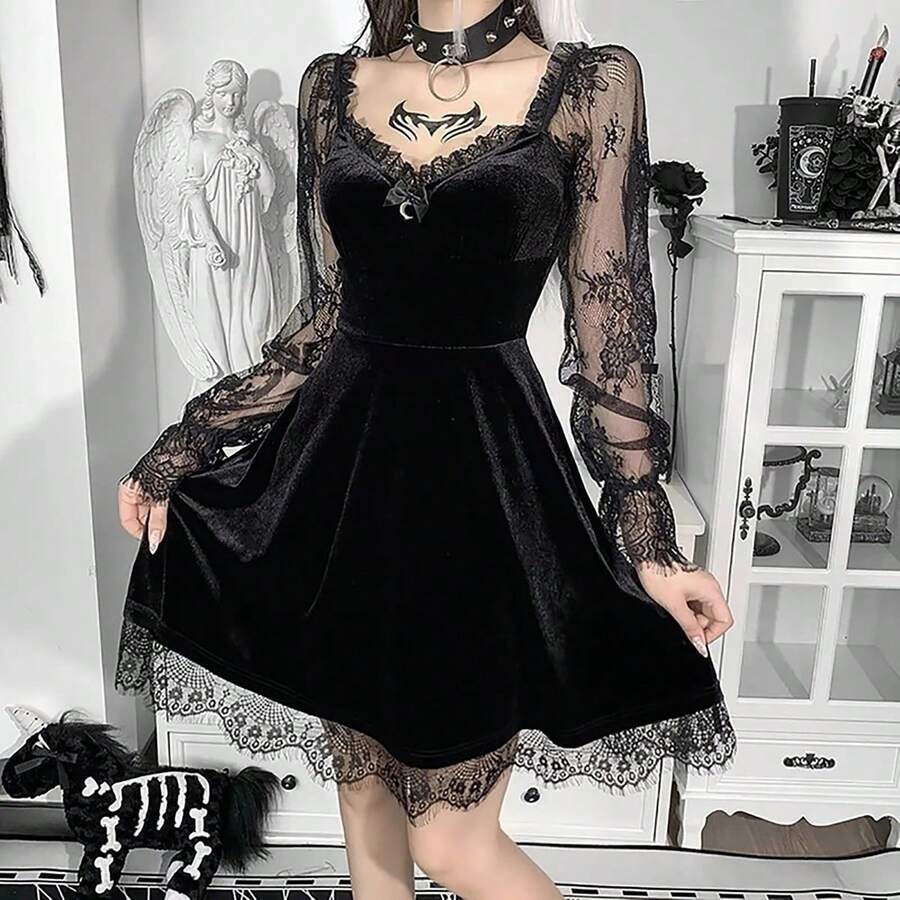 Men Party Stage Clothing - Black - View 1