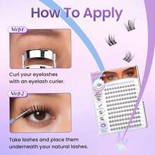 Faux cils - couleur comme sur la photo - Voir 4