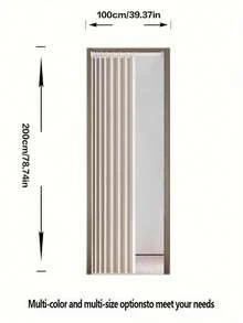1pc Minimalist Foldable Curtain, Foldable Windproof Partition With Hooks, Storage Strap And Double-Sided Magnetic Suction Cups, Suitable For Living Room, Bedroom, Bathroom, Multiple Colors And Sizes Available, Fits Various Scenarios (Single Curtain Panel, Rod Not Included) - Multicolor - View 18