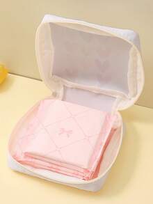 1 buah Tas Penyimpanan Pembalut Wanita Motif Lucu, Dompet Koin, Tas Penyimpanan, Tas Kosmetik, Tempat Kartu, Tas Penyimpanan Earphone, Dapat Menyimpan Koin, Kartu, Aksesoris, Kunci, Tas Penyimpanan Multifungsi - MultiWarna - View 4
