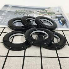 32pcs Curtain Rings, Curtain Grommets, Round Plastic Rings, 40mm Inner Diameter, Quiet Low Noise Curtain Rings, Suitable For Hanging Curtains On Windows - Multicolor - View 7
