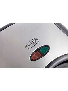 Adler Sandwich Maker, Sandwich Toaster, Panini Press - 850W, Non-Stick Plates, Thermostat Indicator Light, Anti-Slip Feet - EU E Type Plug(220-240V) - View 5
