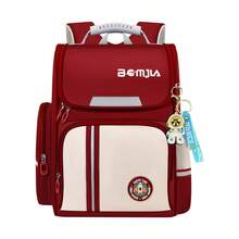 1pc Fashion Campus Backpack, Decorated With Exquisite Pendant, Large Capacity With Multiple Compartment Design, Dual Zipper Closure, Wide Breathable Shoulder Straps, Ultra-Light And Practical, College Style Backpack, Suitable For Campus And Daily Commute - Rectangle - View 7
