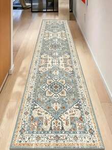 1 buah Karpet Panjang Bohemian Biru Muda, Karpet Dekoratif, Dekorasi Kamar Tidur, Alas Lantai, Karpet, Dekorasi Rumah, Karpet Ruang Tamu, Karpet Ruang Tamu Kecil, Karpet Kamar Tidur, Dekorasi Rumah Ruang Tamu, Karpet Luar Ruangan, Karpet yang Dapat Dicuci - Beraneka warna - View 1