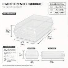 Transparent Stackable PP Plastic Shoe Box With Hinged Lid And Ventilation Holes For Closet Organization And Footwear Protection, Multiple Sizes - 查看 10