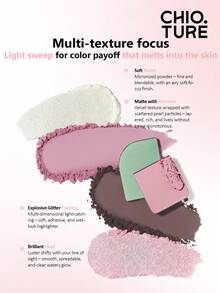 CHIOTURE Palet eyeshadow 6 warna yang istimewa, cocok untuk area bawah mata, eyeliner, perona pipi, dan highlighter, palet tunggal multifungsi, pigmentasi tinggi dan efek riasan tahan lama, cocok untuk pemula. - #02 Oolong Persik - View 4