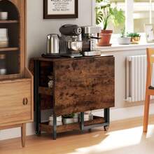 Folding Tables & Chairs - Brown + Wood - View 5